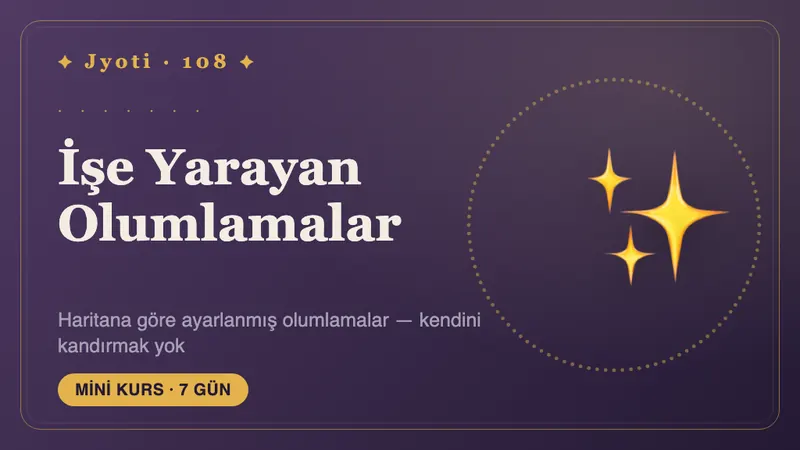 İşe Yarayan Olumlamalar: 7 Gün — Kendinizi kandırmak gibi hissettirmeyen olumlamalar: haritanıza göre ayarlanmış ve küçük eylemlere dayanan.