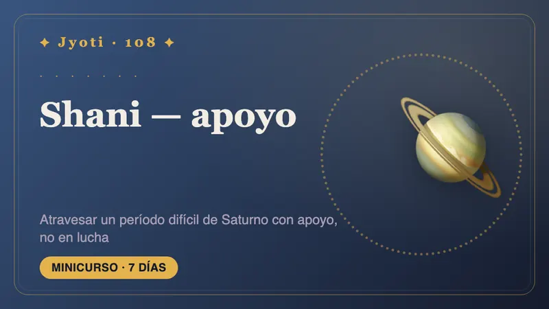 Shani: 7 días de apoyo — Atraviese un periodo difícil de Saturno con apoyo y no con lucha, y vea en qué punto de Sade Sati se encuentra.