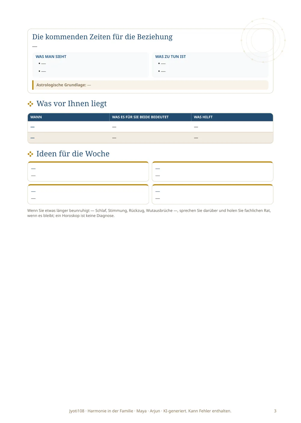 Familienverträglichkeit — Beispielseite 3