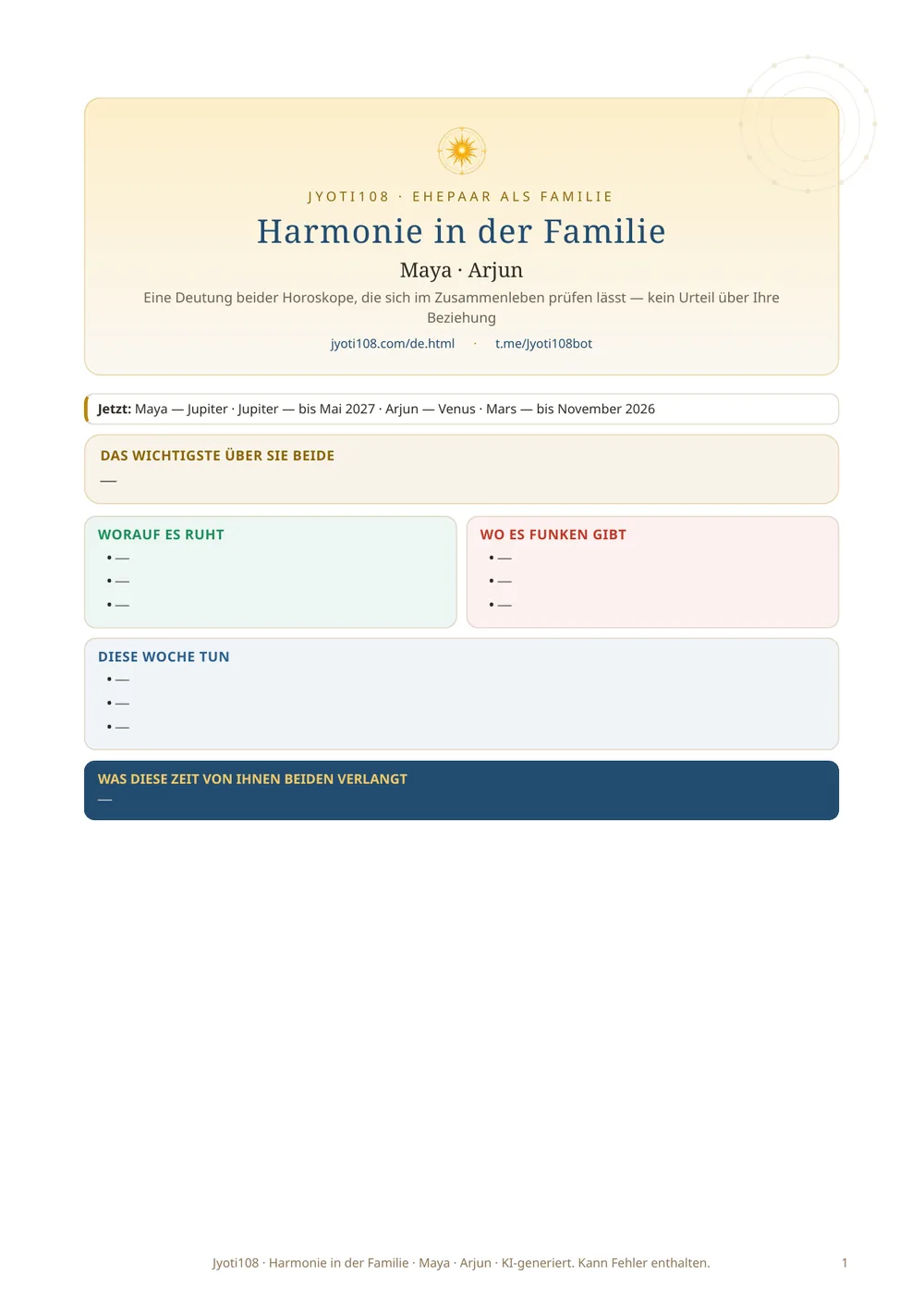 Familienverträglichkeit — Beispielseite 1