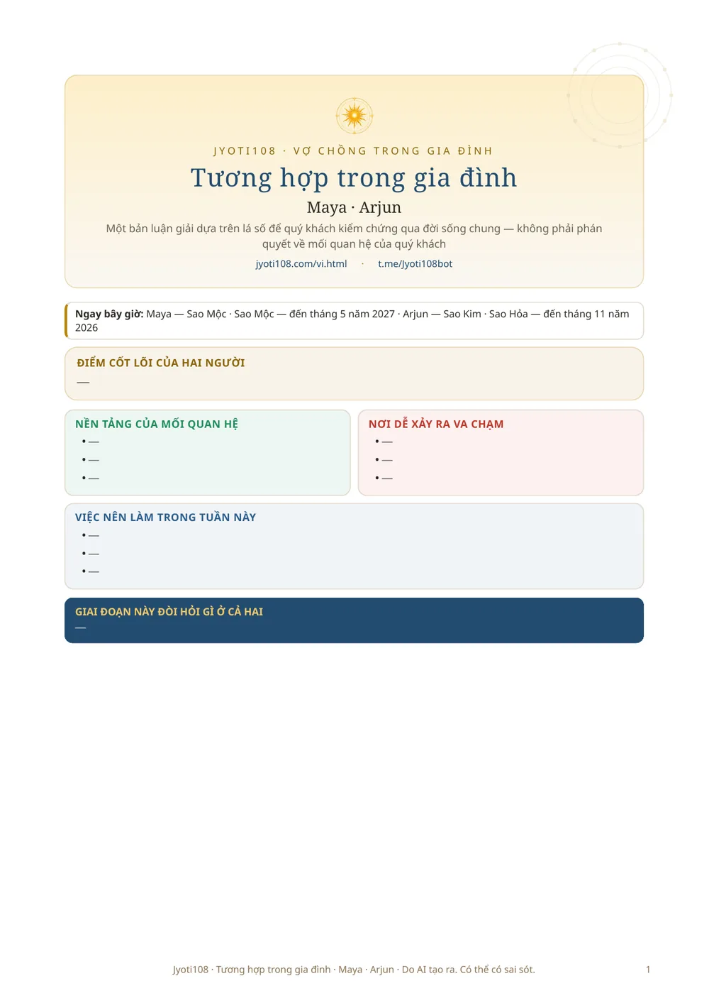 Độ hợp gia đình — Trang mẫu 1