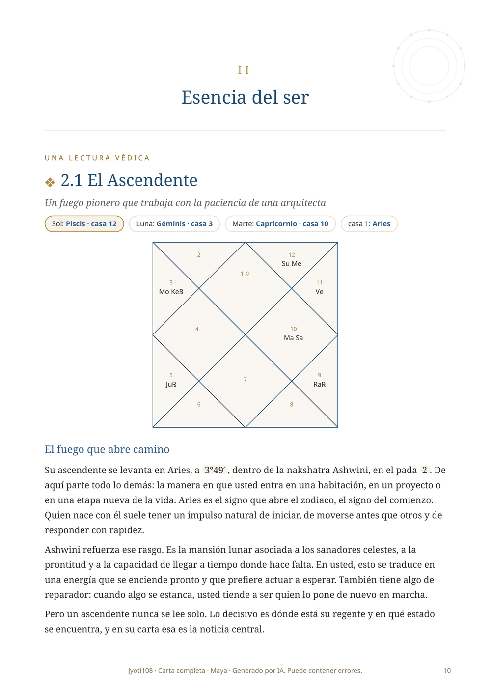 Ejemplo de sección
