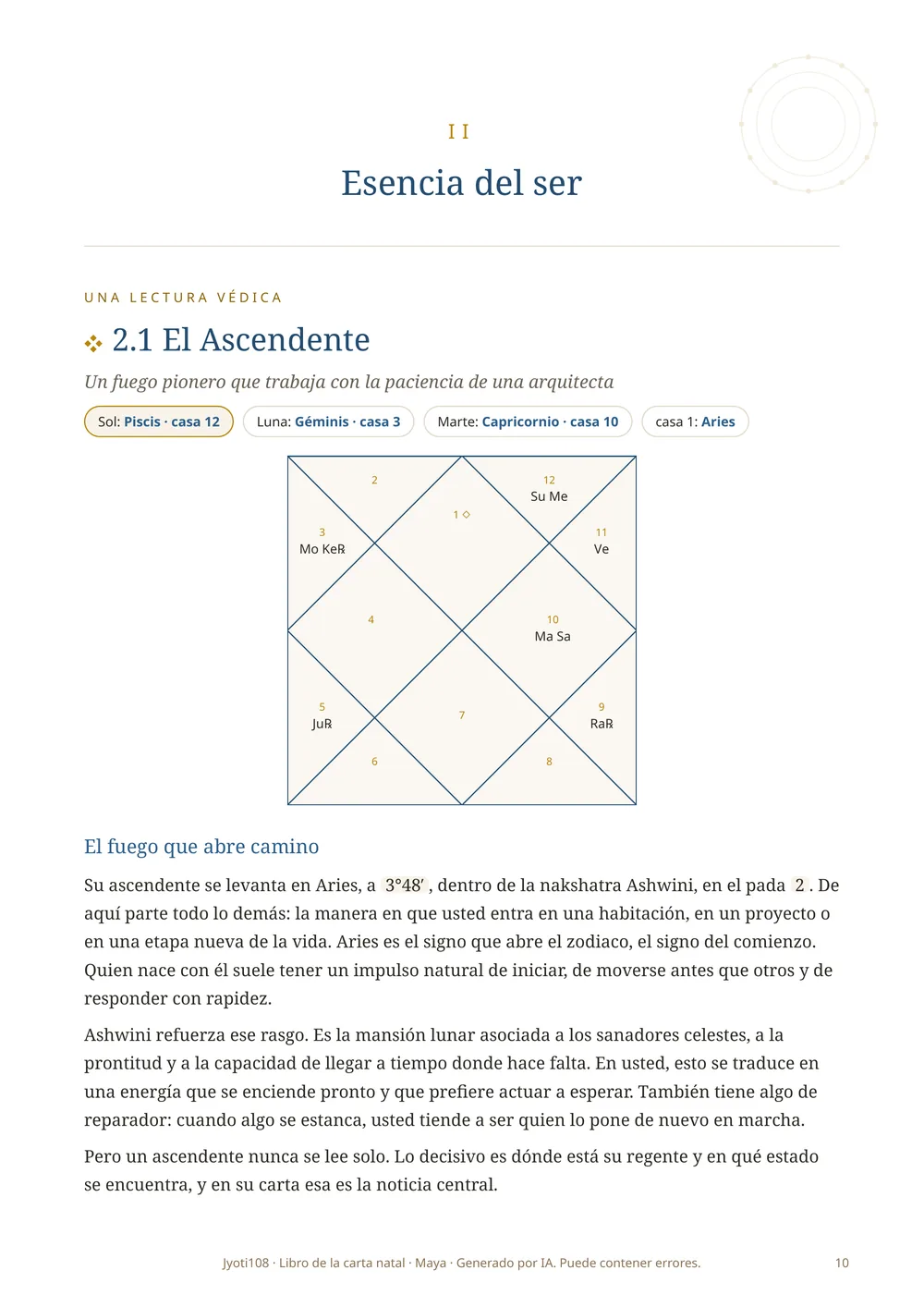 Ejemplo de sección