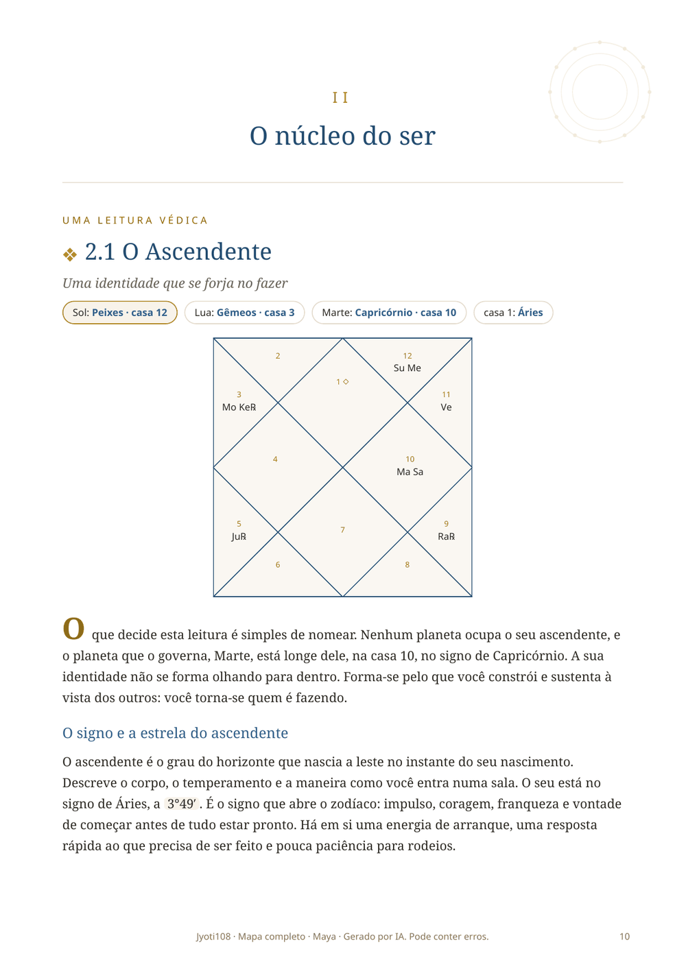 Exemplo de seção