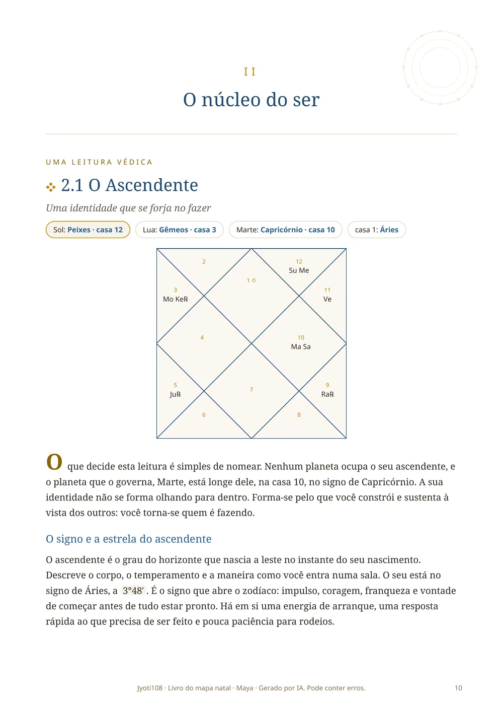 Exemplo de seção